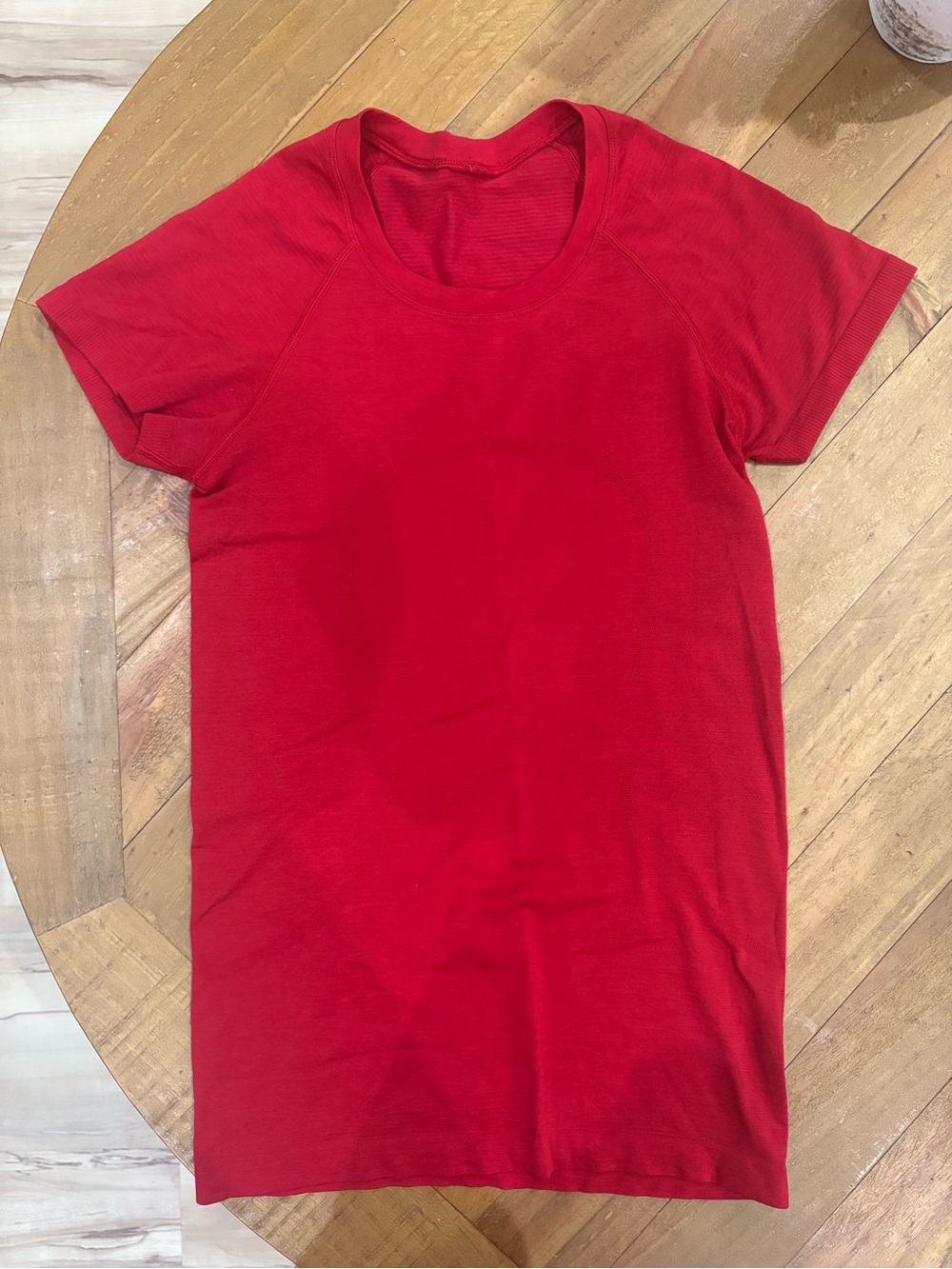 Lululemon Athletica Red Swiftly Tech Short-Sleeve
